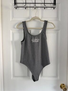 MONAT 'Shampoo Dealer' Women's Grey Bodysuit